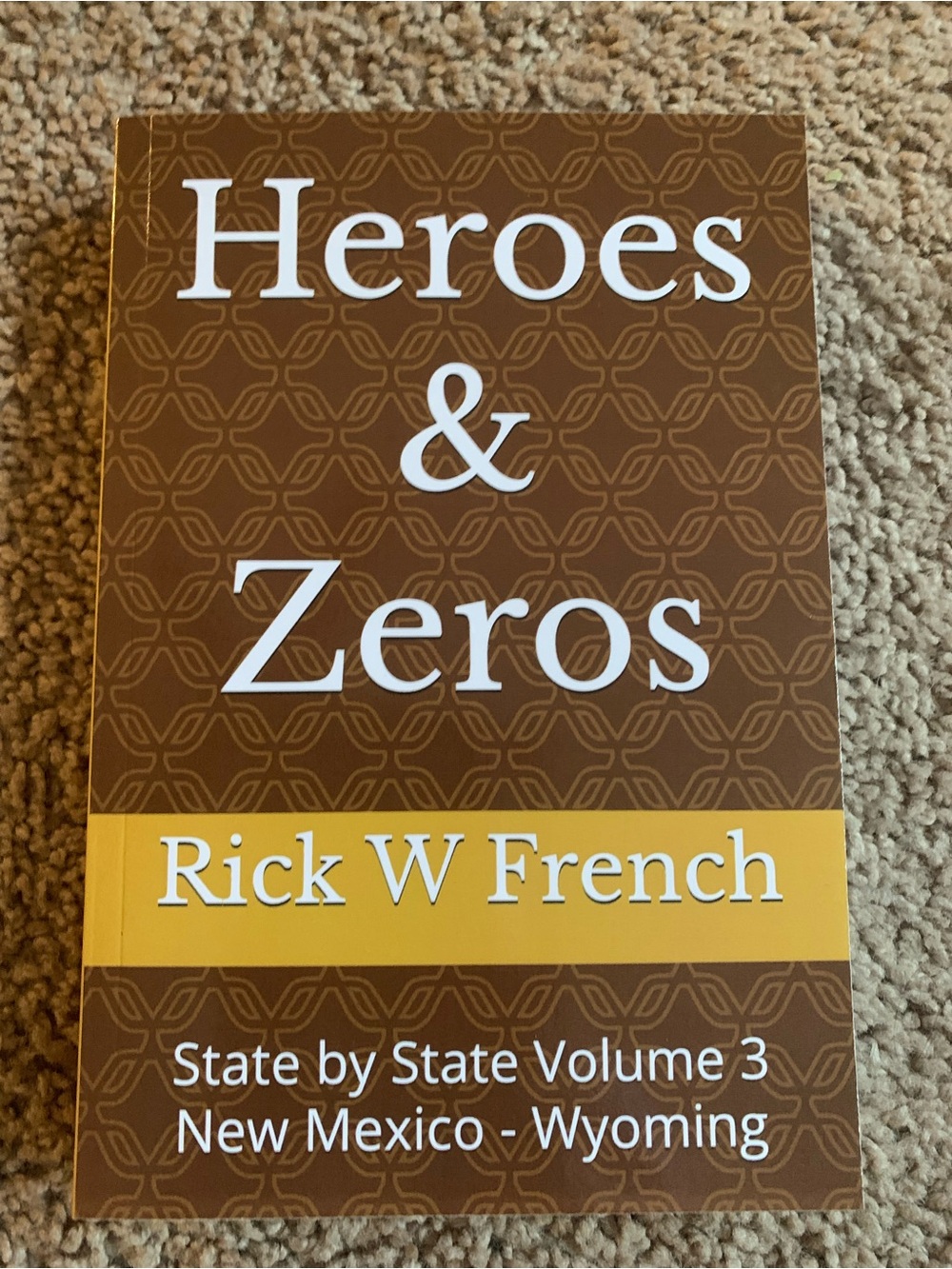 Heroes & Zeros Book - Brown & Yellow